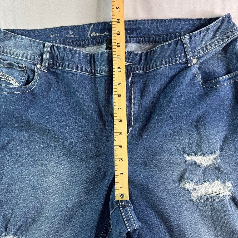 Lane Bryant Plus Size Women's 24 Average Skinny Genius Fit Blue Jeans Denim - Picture 9 of 9